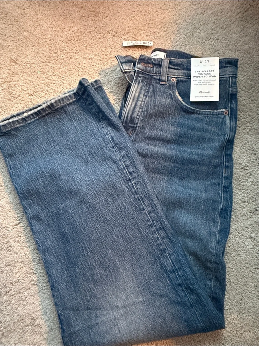 Madewell Wide-Leg Jeans - Blue - Picture 7 of 8